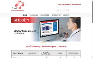 alert Marketing website