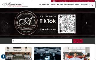 Amaral Auto Sales & Service website