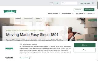 Bekins Mover website