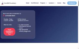 Cresthill Academy Child Daycare and Preschool - Lyndhurst website