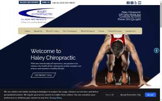 Haley Chiropractic website