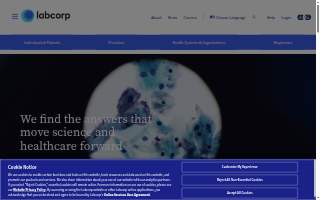 Labcorp of Lyndhurst website