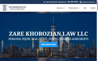 Law Offices of Zare Khorozian, P.C. website