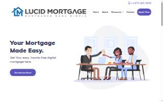 Lucid Mortgage of Nutley website
