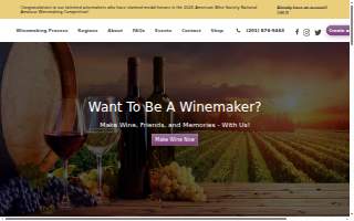 Make Wine With Us of Lyndhurst website