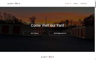 A & A Storage website