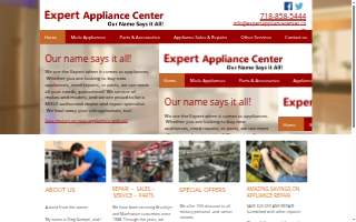 Expert Appliance Center – Appliance Repair & Installation website