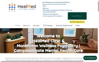 HealMed Clinic – TMS Therapy in Monmouth County website