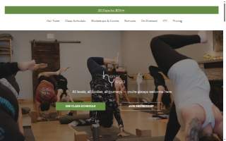 Honor Yoga Hillsborough website