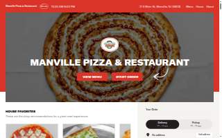 Manville Pizza website