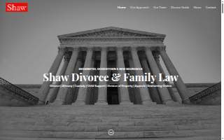 Shaw Divorce & Family Law LLC of Manville website