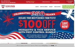 Viking Pest Control of Manville website