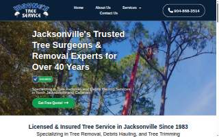 Wayne's Tree Service website
