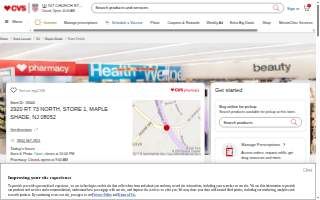 CVS Pharmacy of Maple Shade website