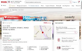 CVS of Maple Shade website