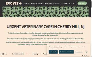 EPIC Veterinary Urgent Care website
