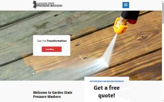 Garden State Pressure Washers website