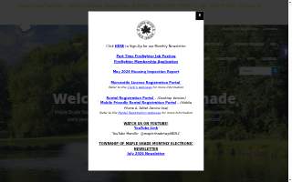 Maple Shade Tax Office website