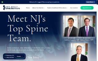 NJ Spine & Orthopedic website