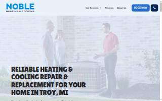 Noble Heating & Cooling website