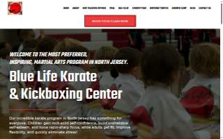 Blue Life Karate & Kickboxing Centers website