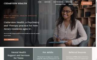 Cedarview Health Psychiatry and Therapy of Maplewood website