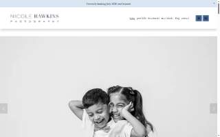 Nicole Hawkins Photography website
