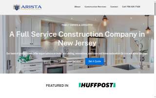 Arista Construction Group website