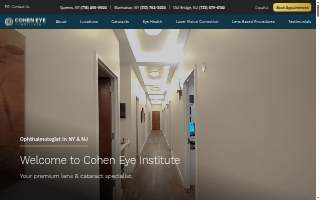 Cohen Eye Institute - New Jersey Office website