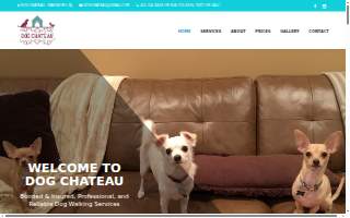 Dog Chateau website