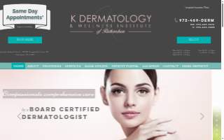 K Dermatology & Aesthetic Center website