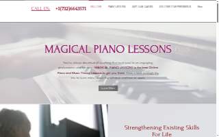 Magical Piano Lessons website