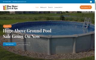 Blue Water Pool and Spa Service of Marlton website