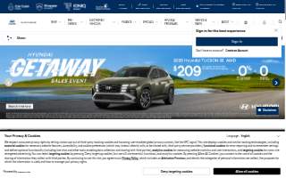 Burns Hyundai website