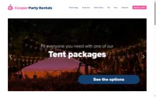 Cooper Party Rentals of Marlton website