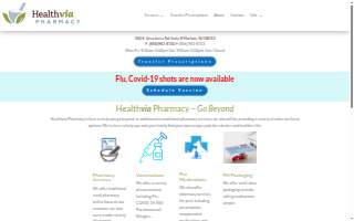 Healthvia Pharmacy website