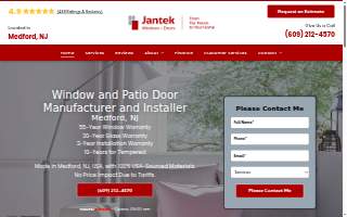 Jantek Windows + Doors of Marlton website