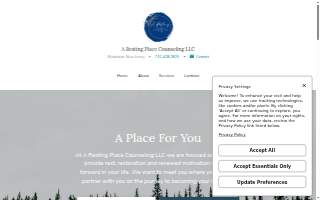 A Resting Place Counseling website