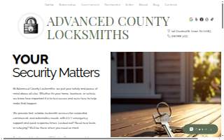 Advanced County Locksmiths of Metuchen website