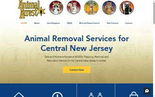 Animal Arrest Wildlife Control and Removal Services website