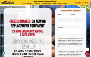 Bill Leary Air Conditioning & Heating website