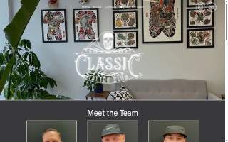 Classic Tattoo Club Metuchen website