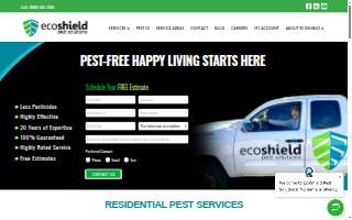 EcoShield Pest Solutions of Metuchen website