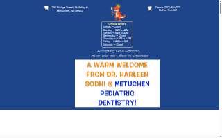 Metuchen Pediatric Dentistry website