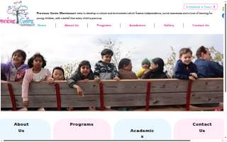 Precious Gems Montessori website