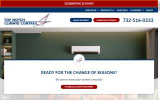 Top Notch Climate Control website
