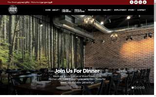 Wood Stack Pizza + Kitchen website