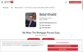 Belal Khalid at Guaranteed Rate Affinity website