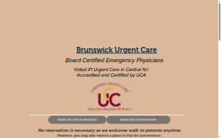 Brunswick Urgent Care website
