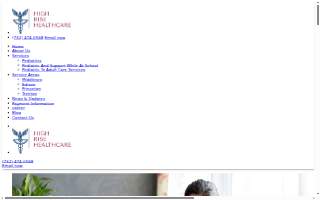 High Rise Home Healthcare Services website